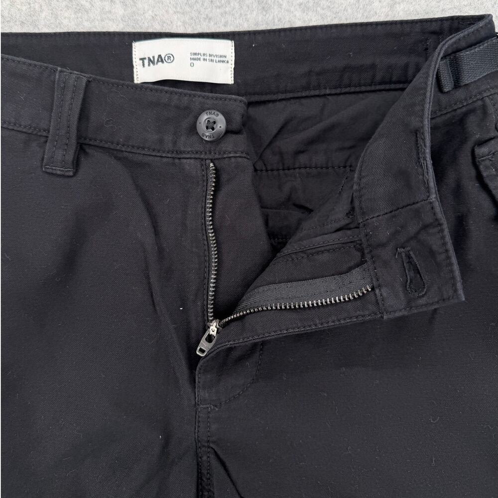 TNA Aritzia Black Supply Mid-Rise Baggy Relaxed Cargo Pants Size 0 - Picture 3 of 13